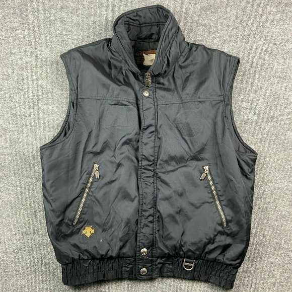 Descente Other - Vintage 90's Descente Full Zip Ski/Snow Vest Adult Large Black Nylon Logo